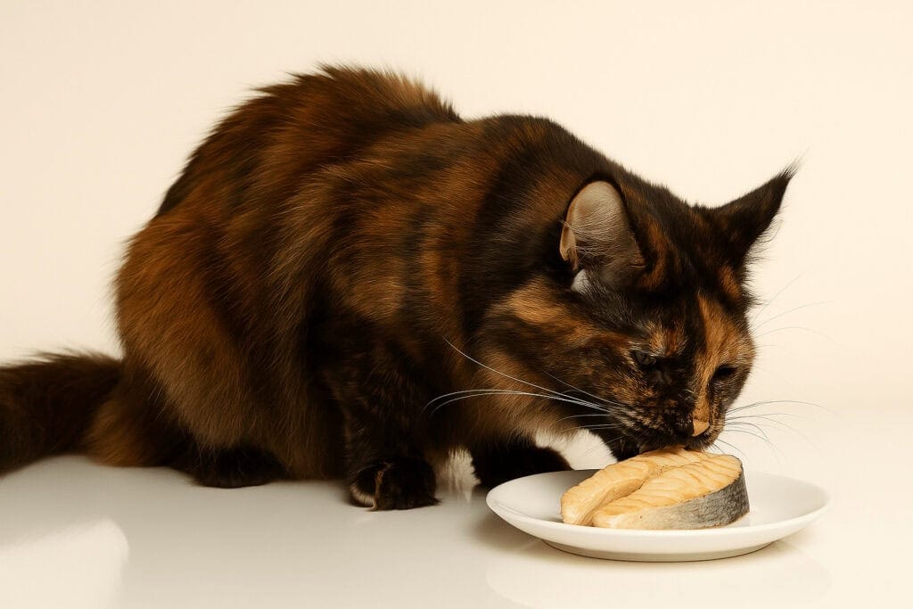 Ryba w diecie kota szylkret