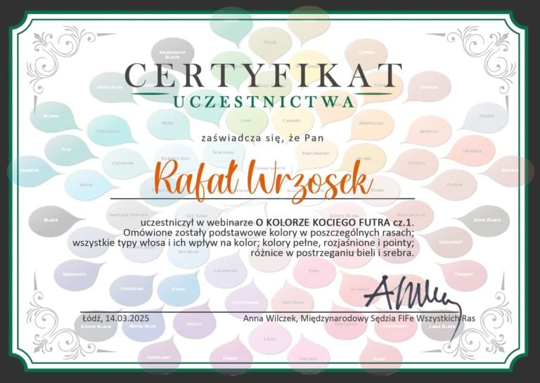 o kolorze futra