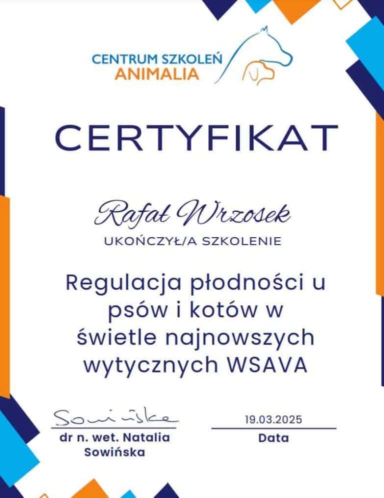 regulacja płodności psy i koty wsava